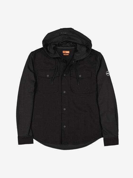 emilio adani Herren Sweatjacke mit Brusttaschen Schwarz 38027