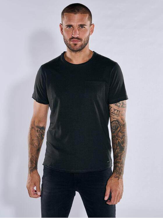 emilio adani Herren Basic-Shirt "My Favorite" Schwarz 33488