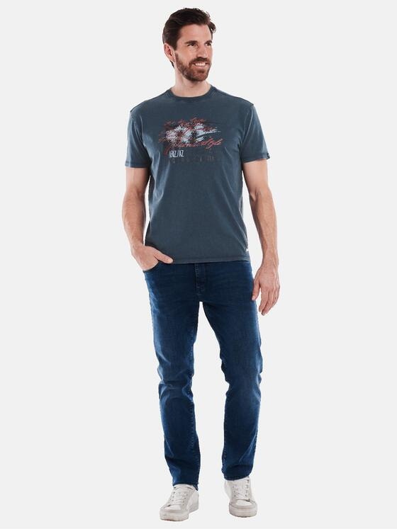 engbers Herren T-Shirt regular Blau 35065