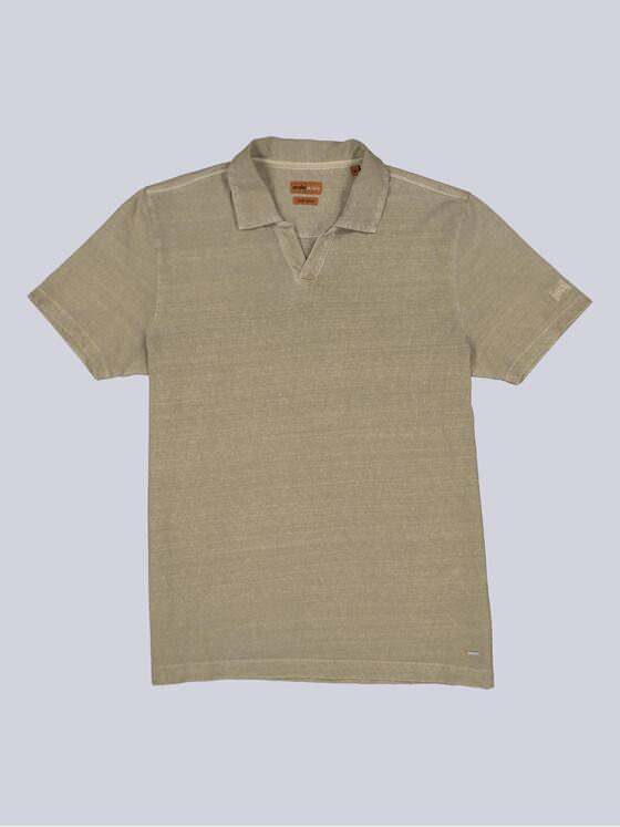 emilio adani Herren Polo-Shirt meliert Braun 38934