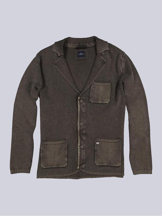 engbers Herren Strick-Sakko uni Braun 35335