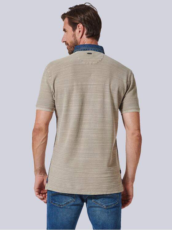 engbers Herren Polo-Shirt strukturiert Braun 35239