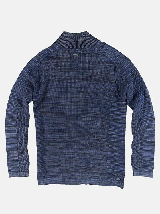 engbers Herren Modische Stehkragenjacke mit harmonischer Zweifarbigkeit Saphirblau 30984