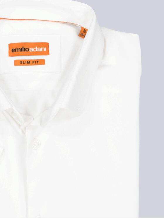 emilio adani Herren Funktionshemd aus Jersey Weiß 38798