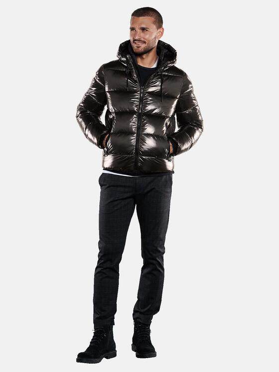 emilio adani Herren Jacke mit Steppung Grau 33523