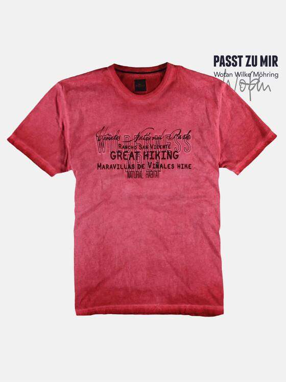 engbers Herren Rundhals T-Shirt Blutrot 23654