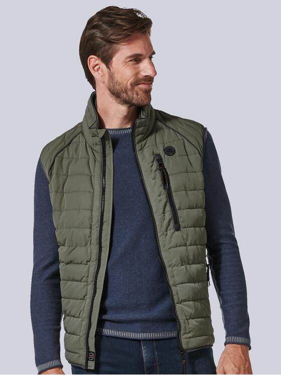 engbers Herren Steppweste regular Grün 35182