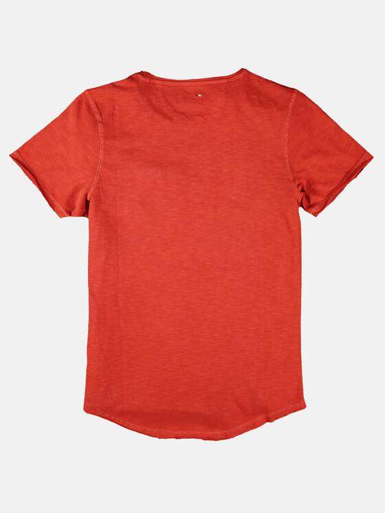 emilio adani Herren Rundhals T-Shirt Orange 28016