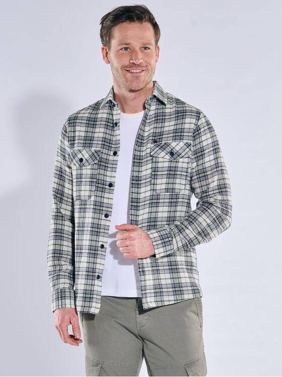 engbers Herren Kerniges Overshirt aus Leno-Ware Brilliantblau 40546
