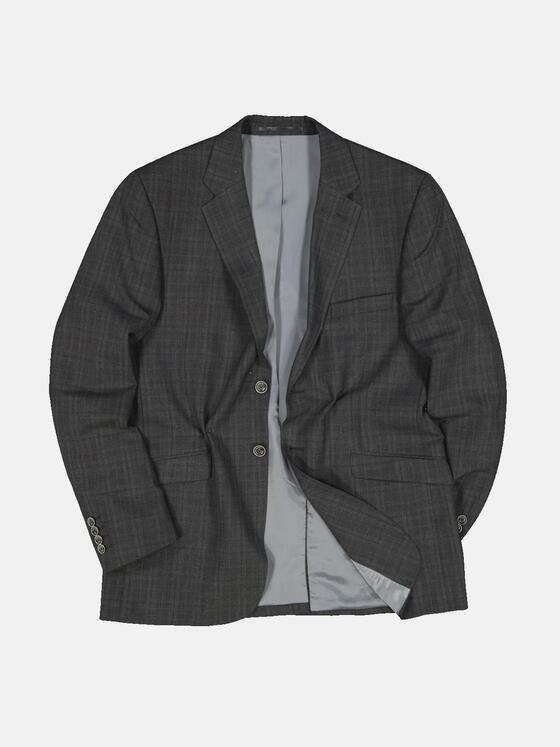 engbers Herren Anzug-Sakko kariert Granitgrau 33615