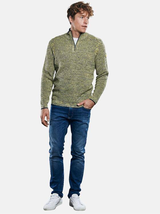engbers Herren Troyer Pullover mit Stehkragen Gelb 30911