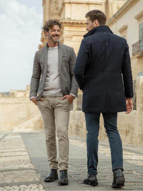 emilio adani Herren Freizeit-Sakko slim fit Braun 37255