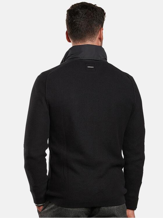 engbers Herren Cardigan mit herausnehmbarer Kapuze Schwarz 32385