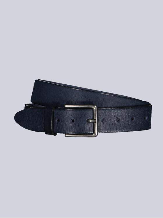 engbers Herren Ledergürtel Basic Blau 36931