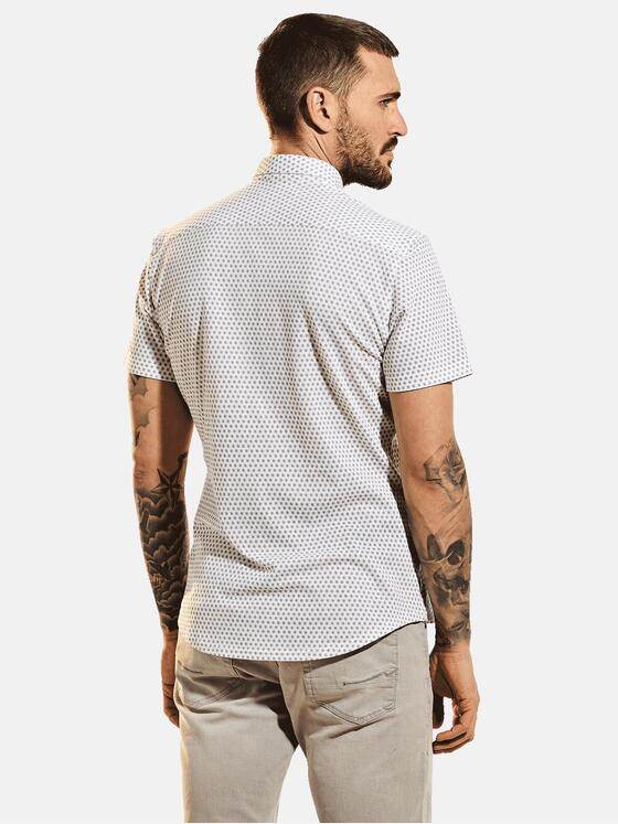 emilio adani Herren Smartes Halbarmhemd Beige 31549