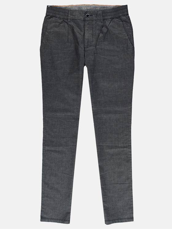 emilio adani Herren sportive Chino in dezenter Zweifarbigkeit Schwarz 29262