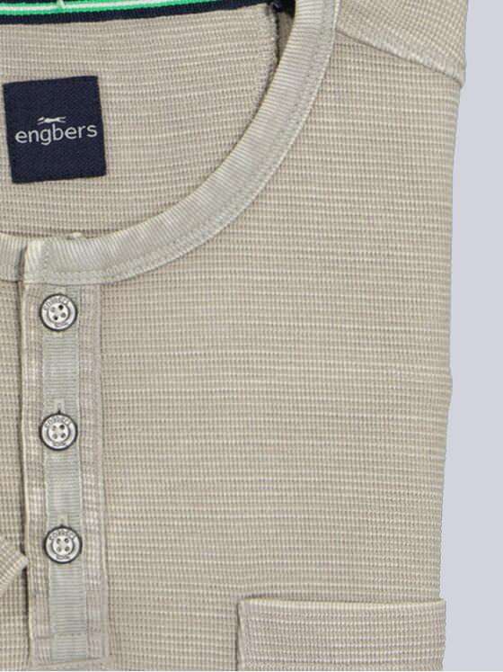 engbers Herren Henley T-Shirt Beige 36823