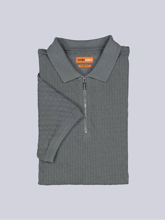 emilio adani Herren Polo-Shirt uni Türkis 39215