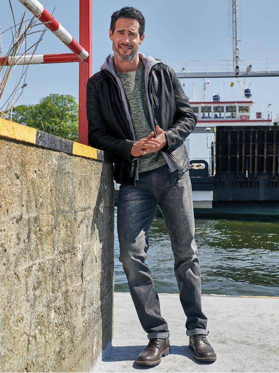 engbers Herren Individuell produzierte Lederjacke Schwarz 30215