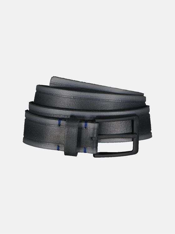 engbers Herren Ledergürtel geprägt Anthrazit 34041