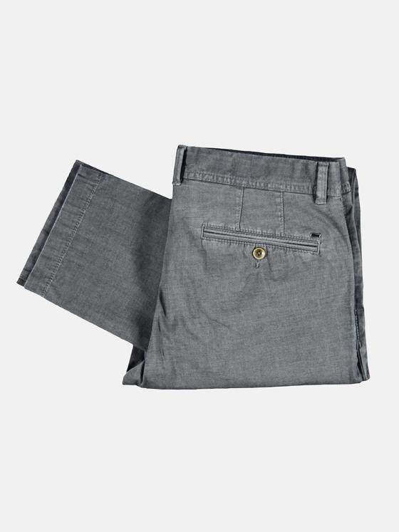 emilio adani Herren Sportive Chino in dezenter Zweifarbigkeit Grau 29263