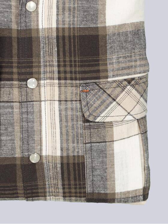 engbers Herren Langarm-Hemd kariert Braun 35476