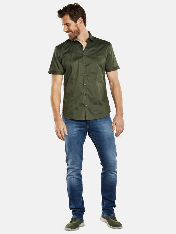 engbers Herren Kurzarm-Hemd "My Favorite" Grün 34370