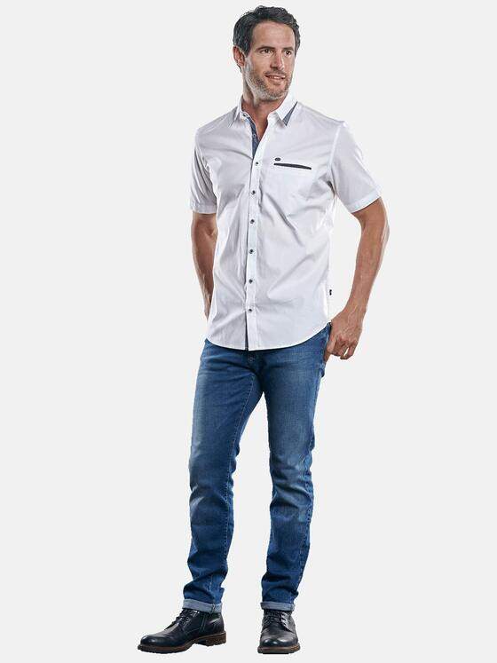 engbers Herren Hemd uni Reinweiss 30034