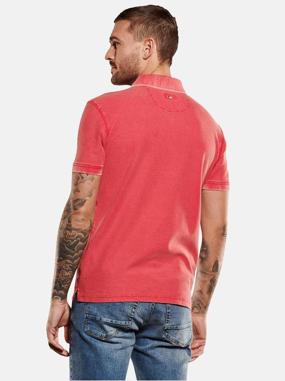 emilio adani Herren Polo-Shirt uni Violett 35107