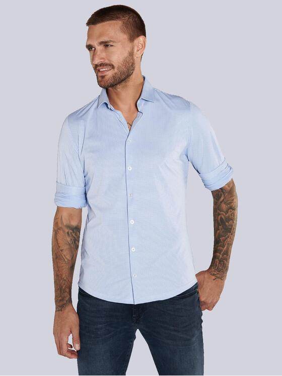 emilio adani Herren Funktionshemd langarm Blau 36119