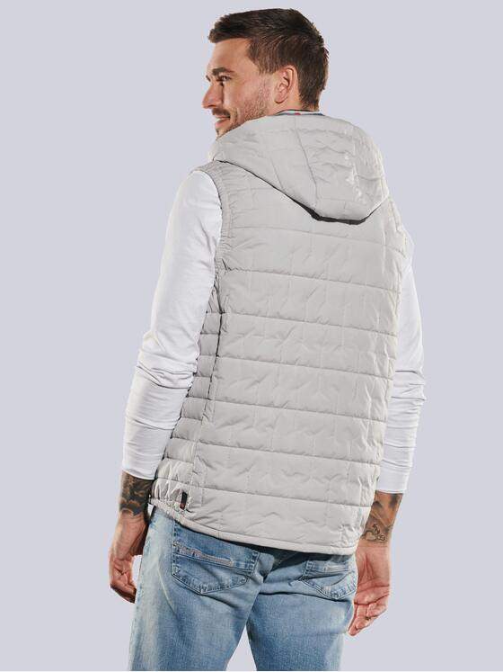 emilio adani Herren Freizeit-Weste regular Grau 35187
