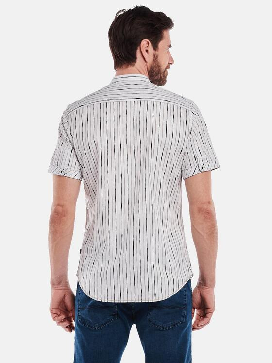 engbers Herren Kurzarm-Hemd slim fit Naturweiss 35074