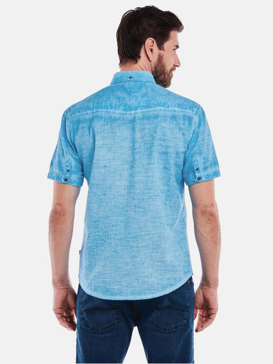 engbers Herren Kurzarm-Hemd regular Blau 35144