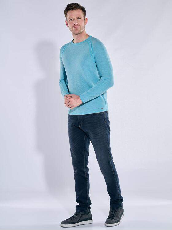 engbers Herren Pullover uni Mittelblau 38680