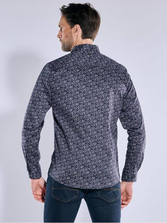 engbers Herren Langarm-Hemd "My Favorite" Saphirblau 38503