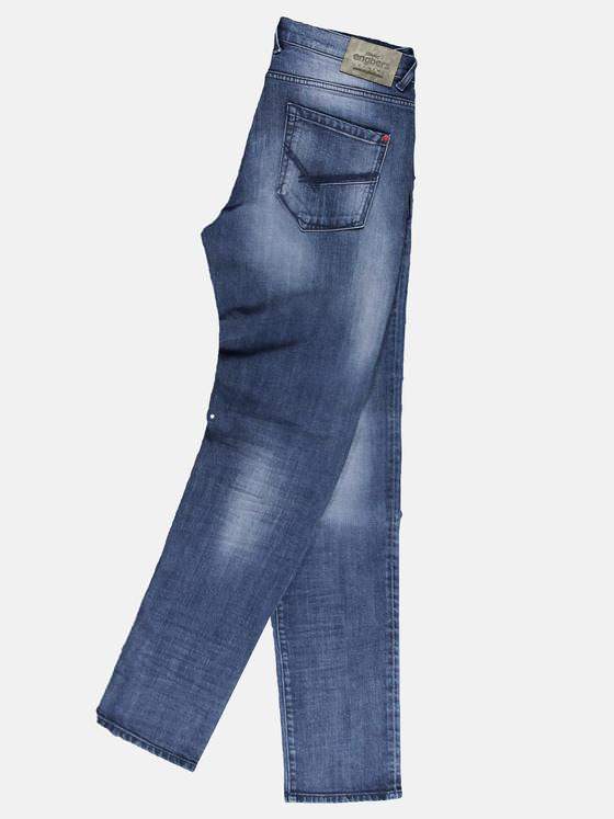 engbers Herren Helle komfortable Sommer-Jeans mit authentischer Waschung Blau 29703