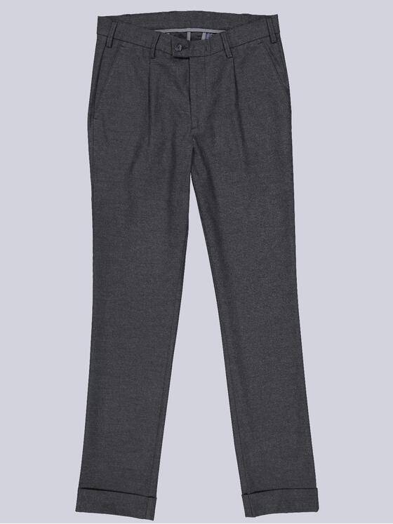 ENGBERS GERMANY Herren Hose in innovativer Wolloptik Dunkelgrau 39621