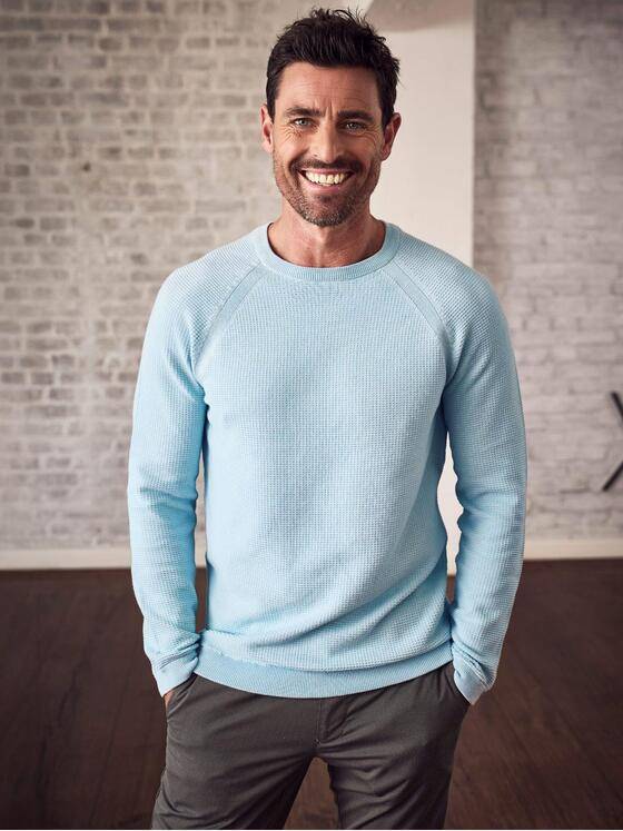 engbers Herren Pullover Rundhals Hellblau 40153