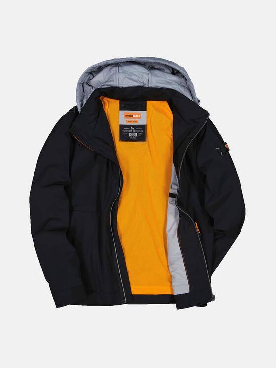 emilio adani Herren Jacke mit abnehmbarer Kapuze Blau 32574