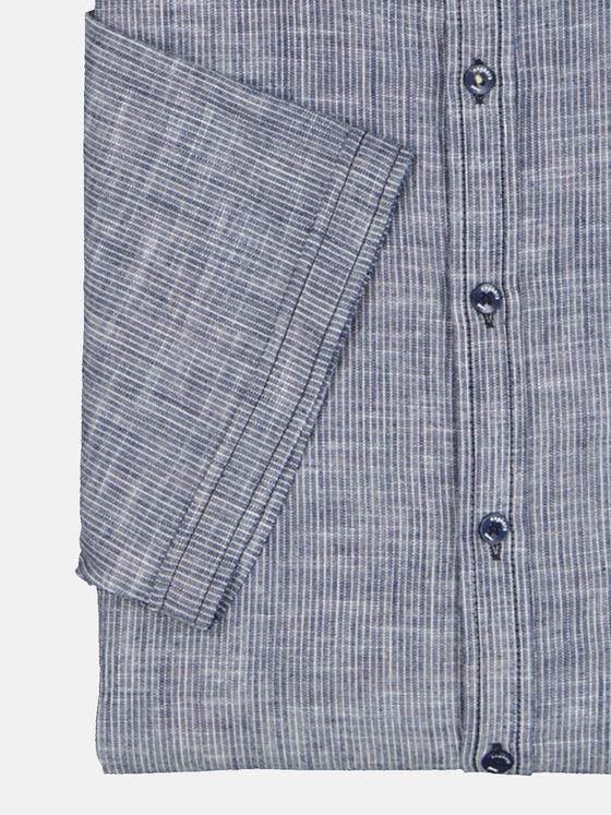 engbers Herren Kurzarm-Hemd uni Blau 34970
