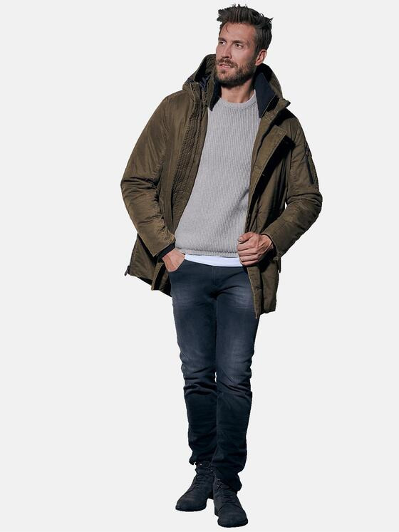 emilio adani Herren Stylische Winterjacke Braun 30765