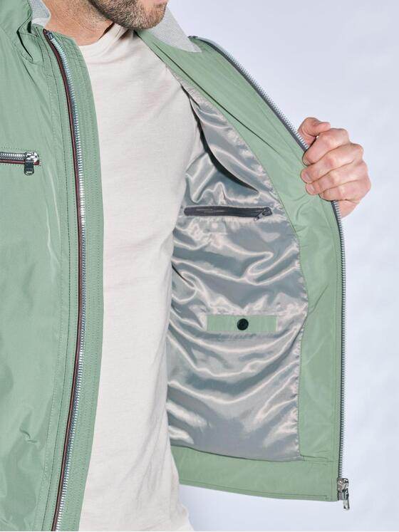 engbers Herren Blouson-Jacke mit Kontrastdetails Hellgruen 38367