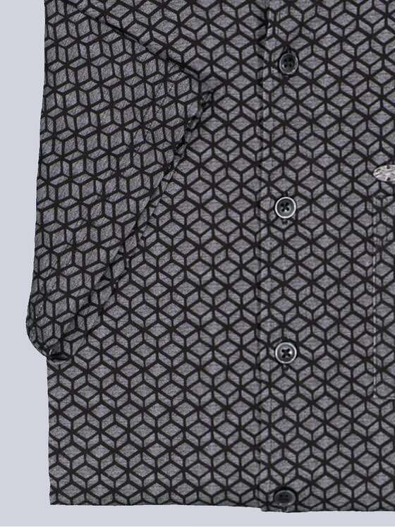 engbers Herren Kurzarm-Hemd slim fit Schwarz 36325