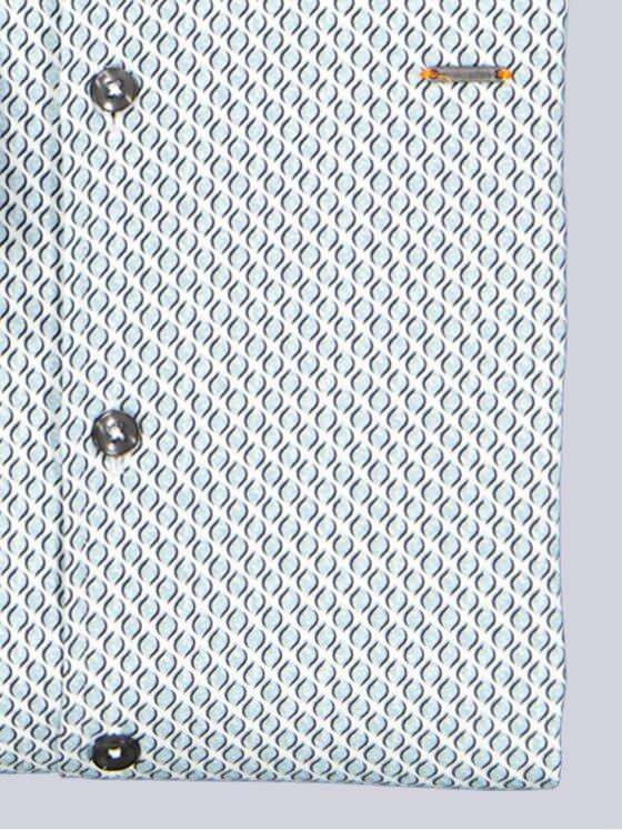 emilio adani Herren Langarm-Hemd satiniert Brilliantblau 39599