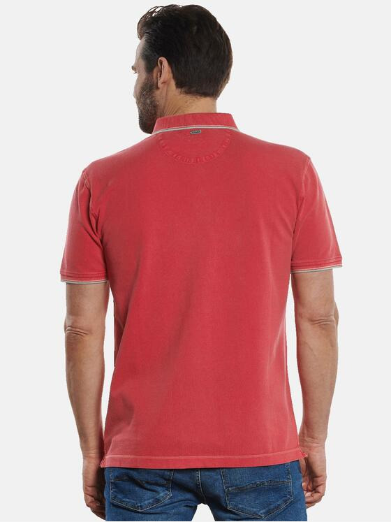 engbers Herren Polo-Shirt uni Tomatenrot 32715