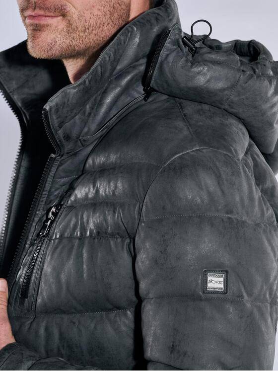 engbers Herren Lederjacke regular Indigoblau 37806