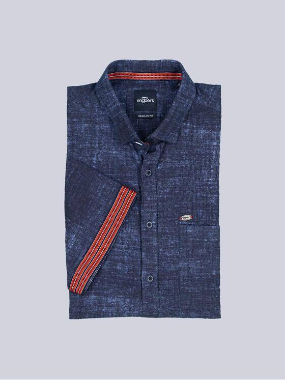 engbers Herren Kurzarm-Hemd regular Marineblau 38497