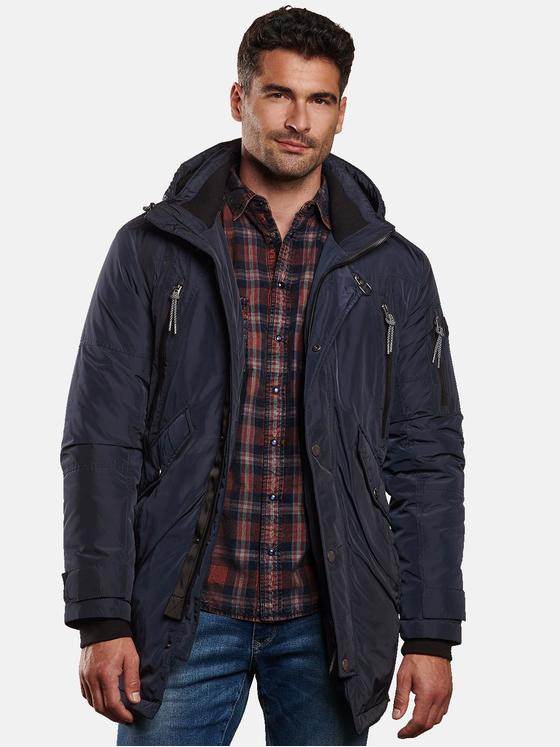 engbers Herren Longjacket sportiv Saphirblau 32303