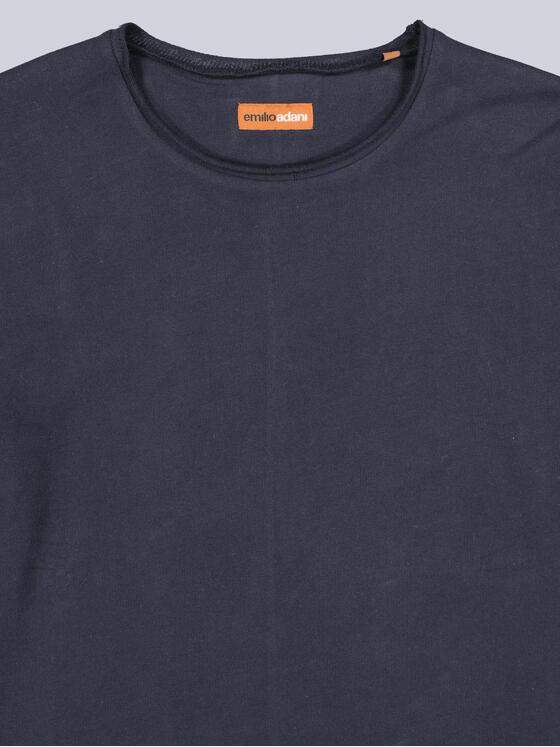 emilio adani Herren Rundhals Shirt Saphirblau 40426
