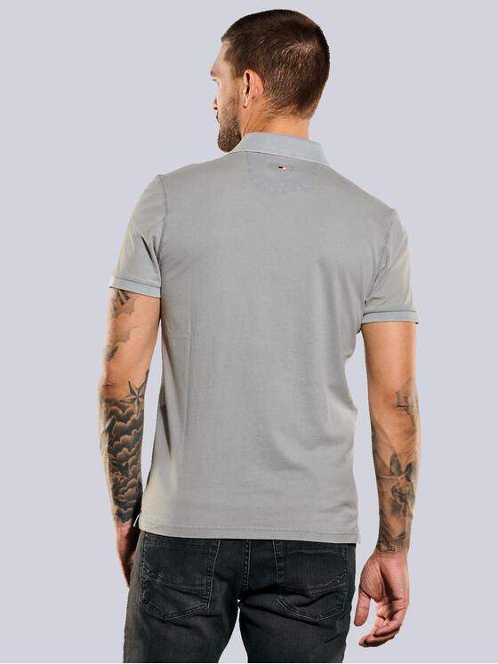 emilio adani Herren Polo-Shirt uni Grau 35284